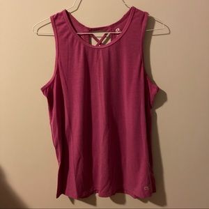 Pink/Magenta GapFit tank w/ crisscross back detail